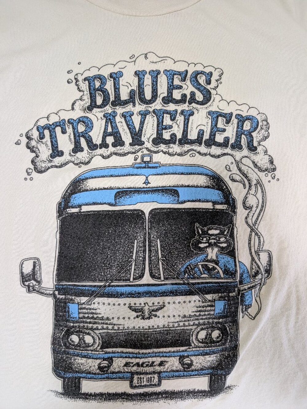 Blues Traveler 2025 Summer Tour T-Shirt Canvas Soft Cotton Tee Size Large